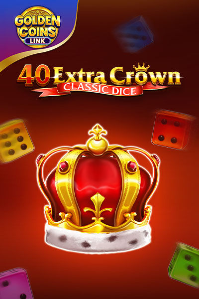 40 Extra Crown Classic Dice - Golden Coins Link